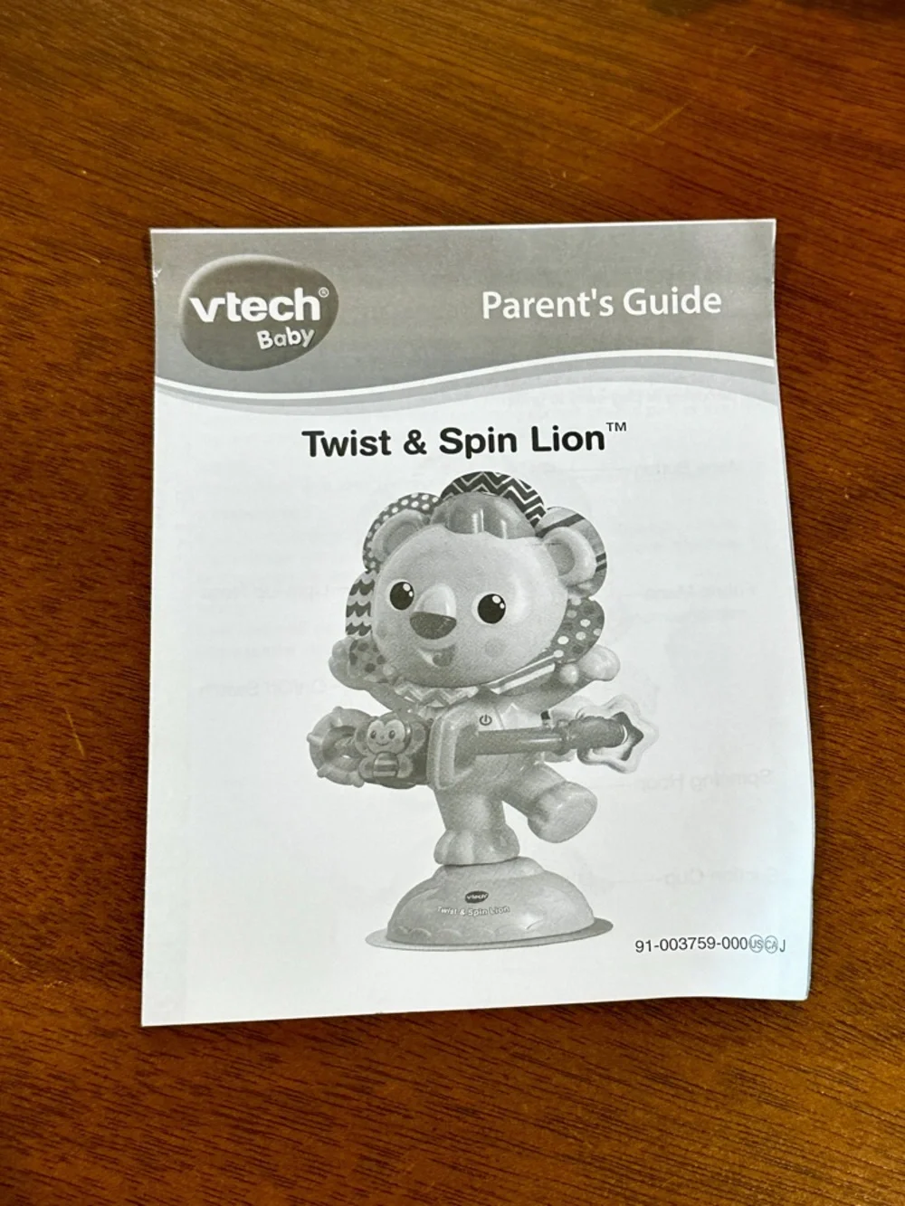 VTech Baby Bright Yellow Lion Activity Toy with Colorful Rings - Kids Toys